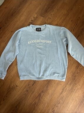 Austen's Kennebunkport Maine Light Blue Crewneck Sweater